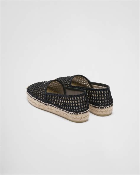 prada crochet espadrilles